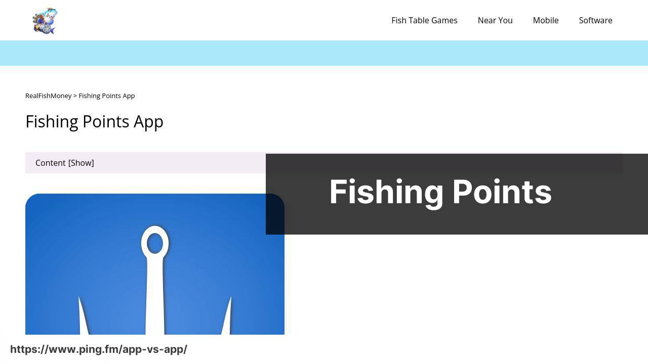 Fishing Points screenshot