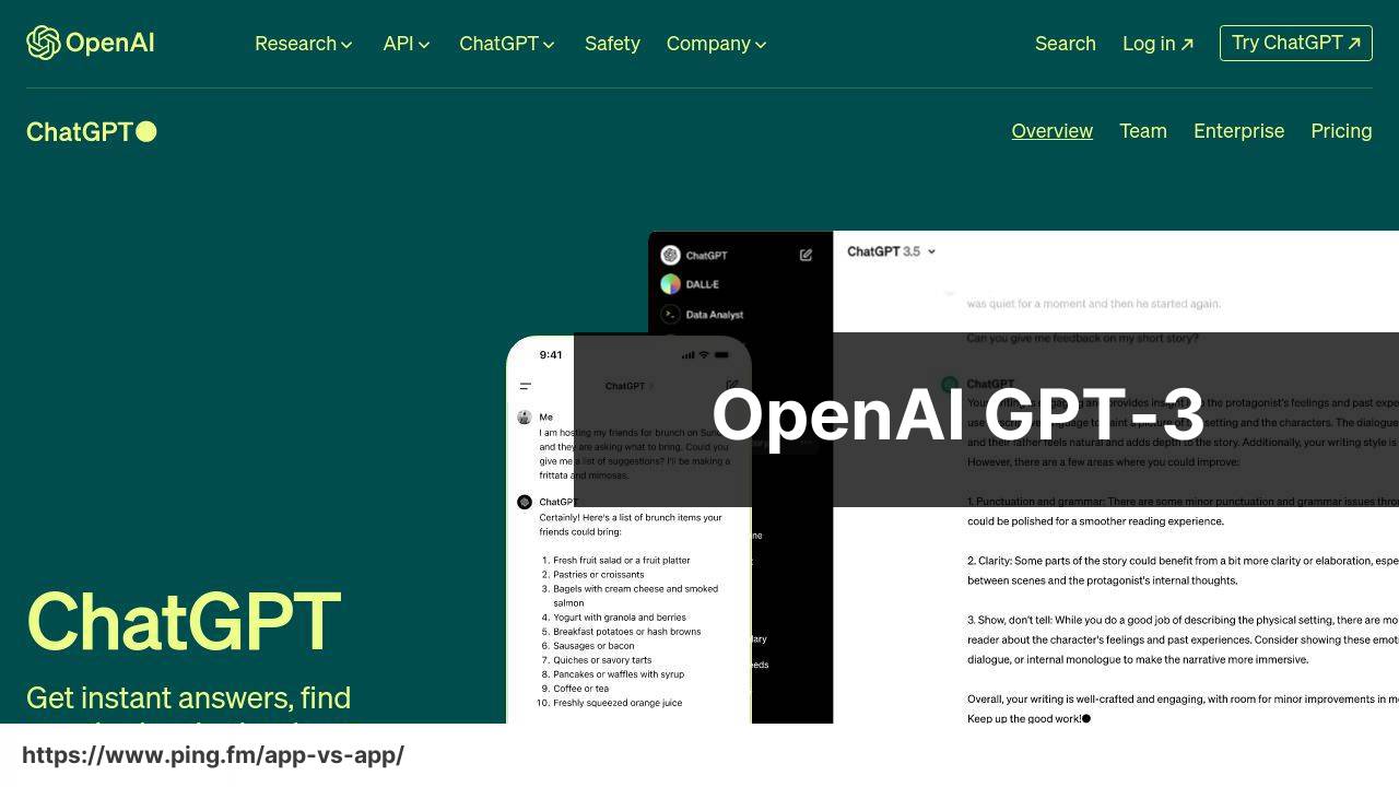 OpenAI GPT-3 app