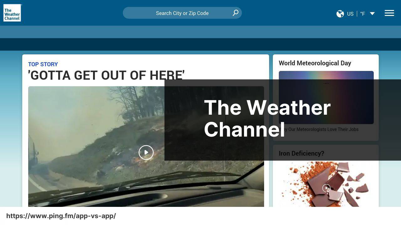 The Weather Channel screenshot