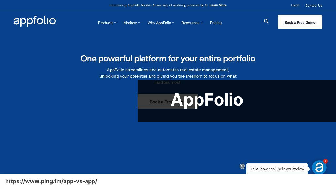 AppFolio screenshot