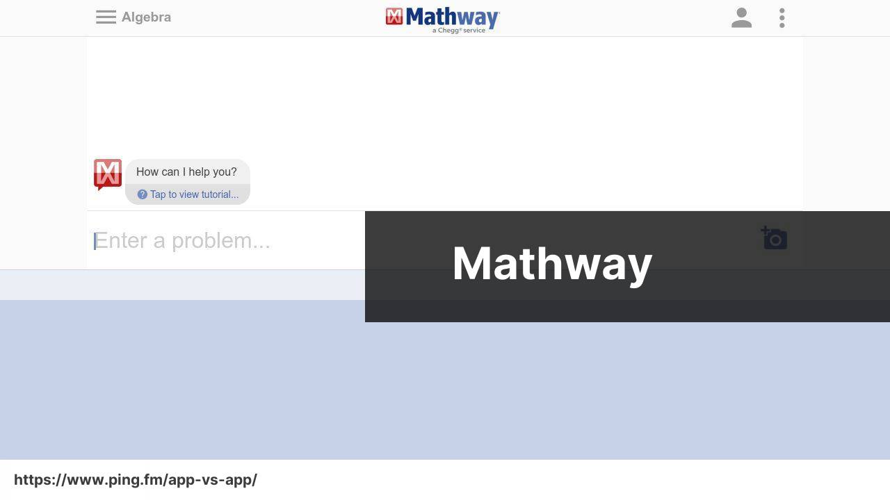 Mathway screenshot