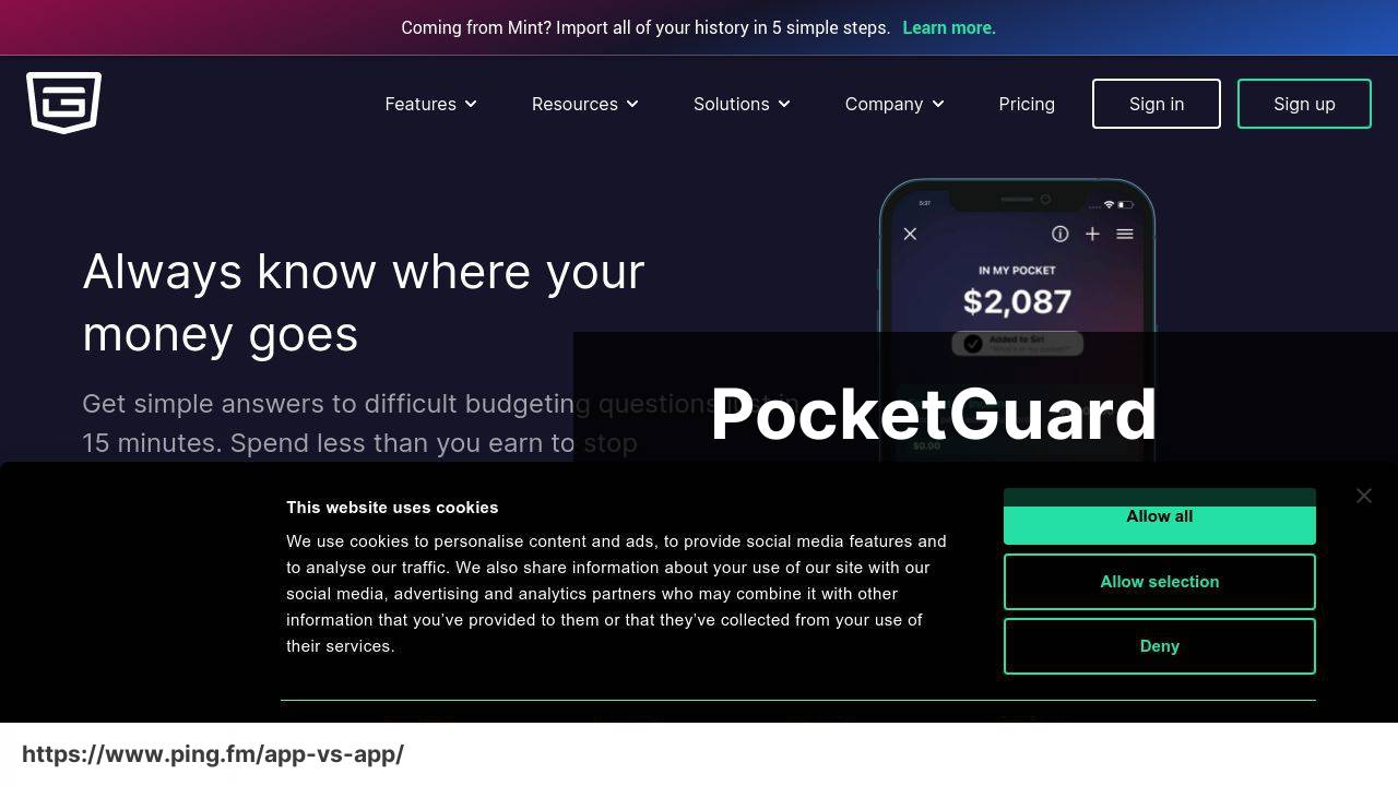 PocketGuard screenshot