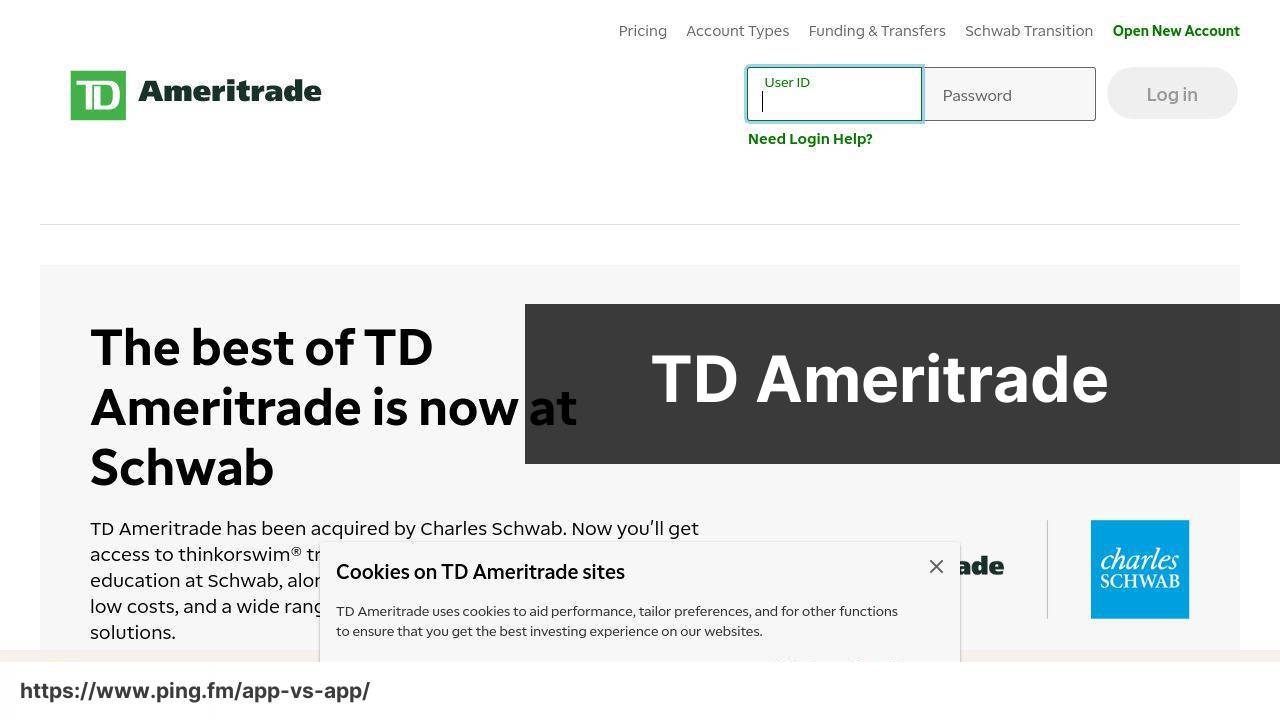 TD Ameritrade screenshot