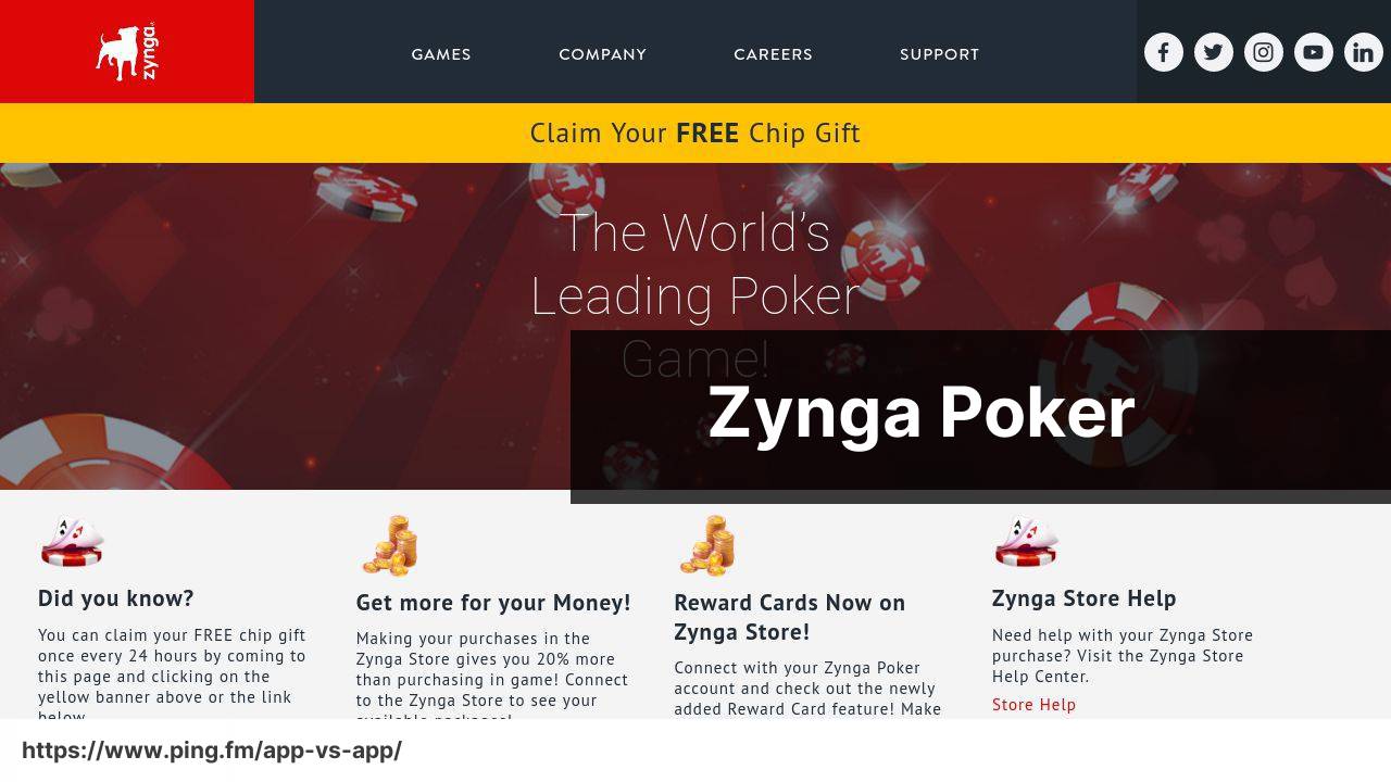 Zynga Poker app