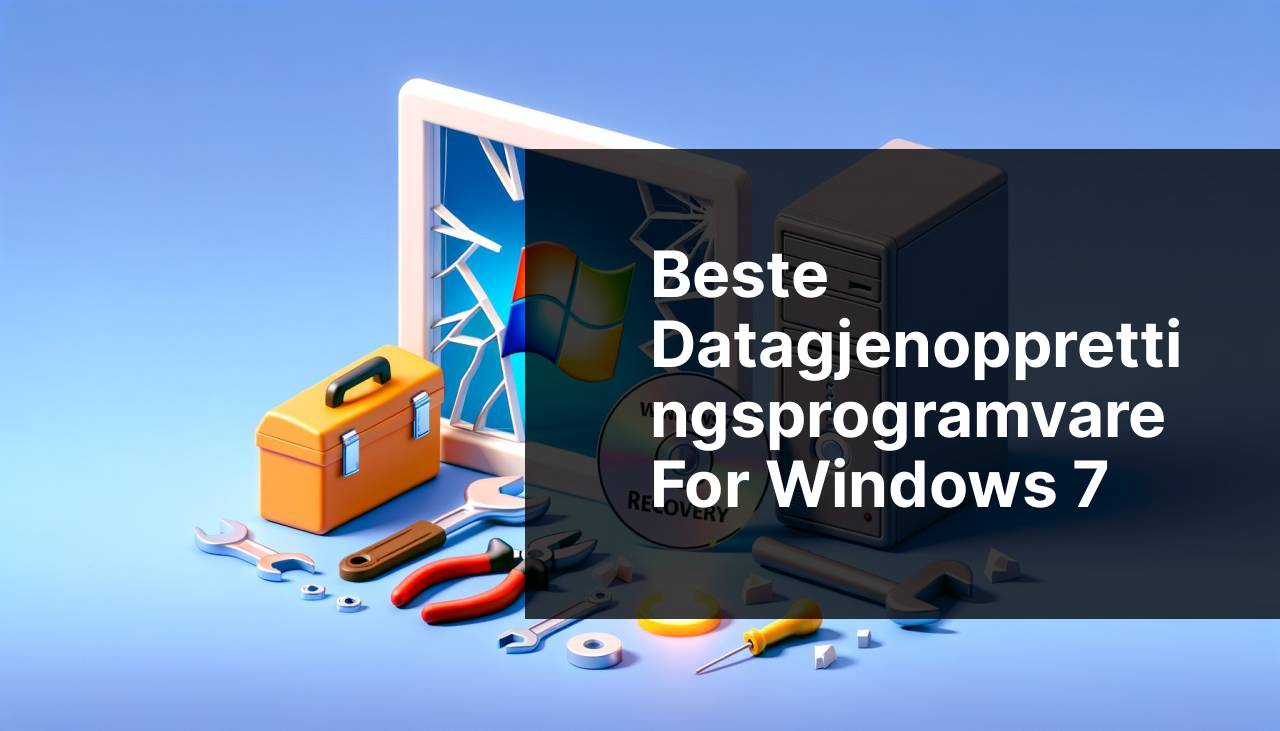 Beste programvare for datagjenoppretting for Windows 7