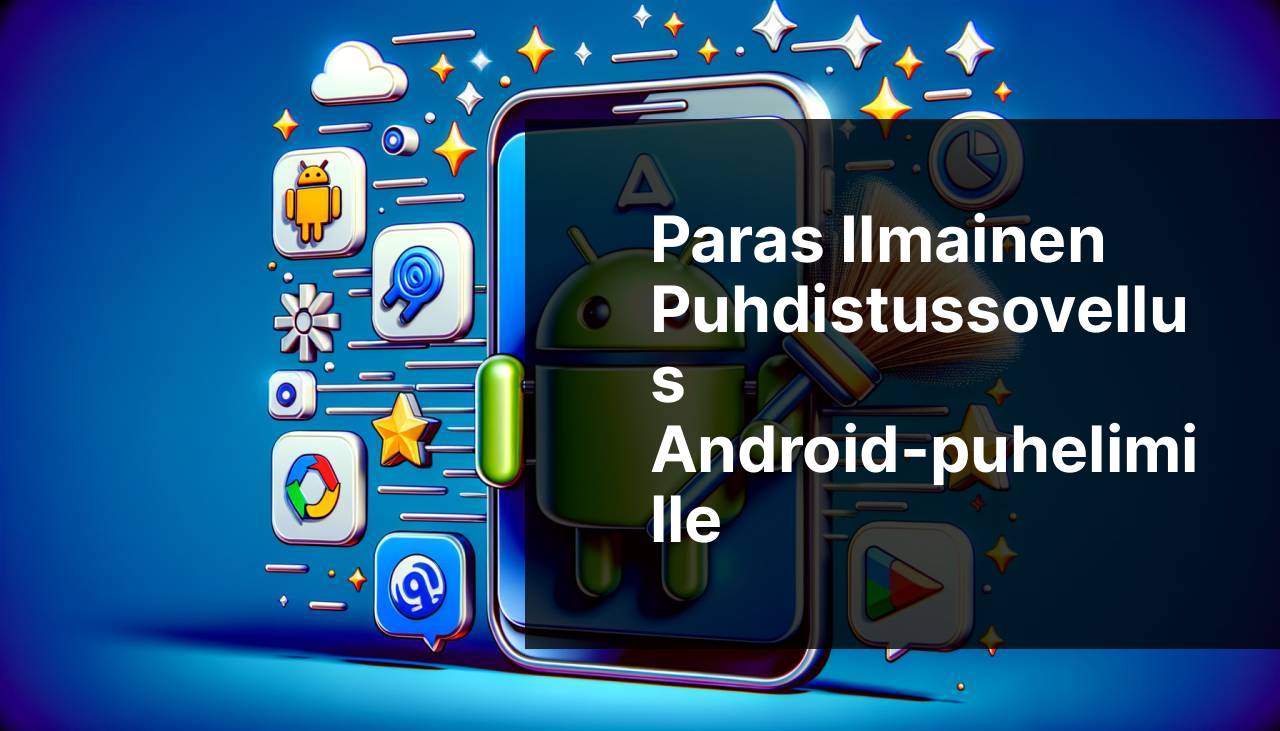 Parhaat ILMAISET Android-puhelinten puhdistussovellukset