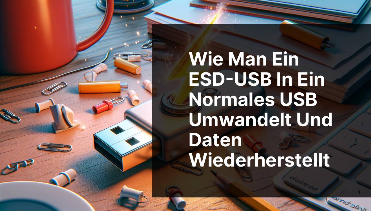 Ändern von ESD-USB in normales USB und Wiederherstellung von Daten
