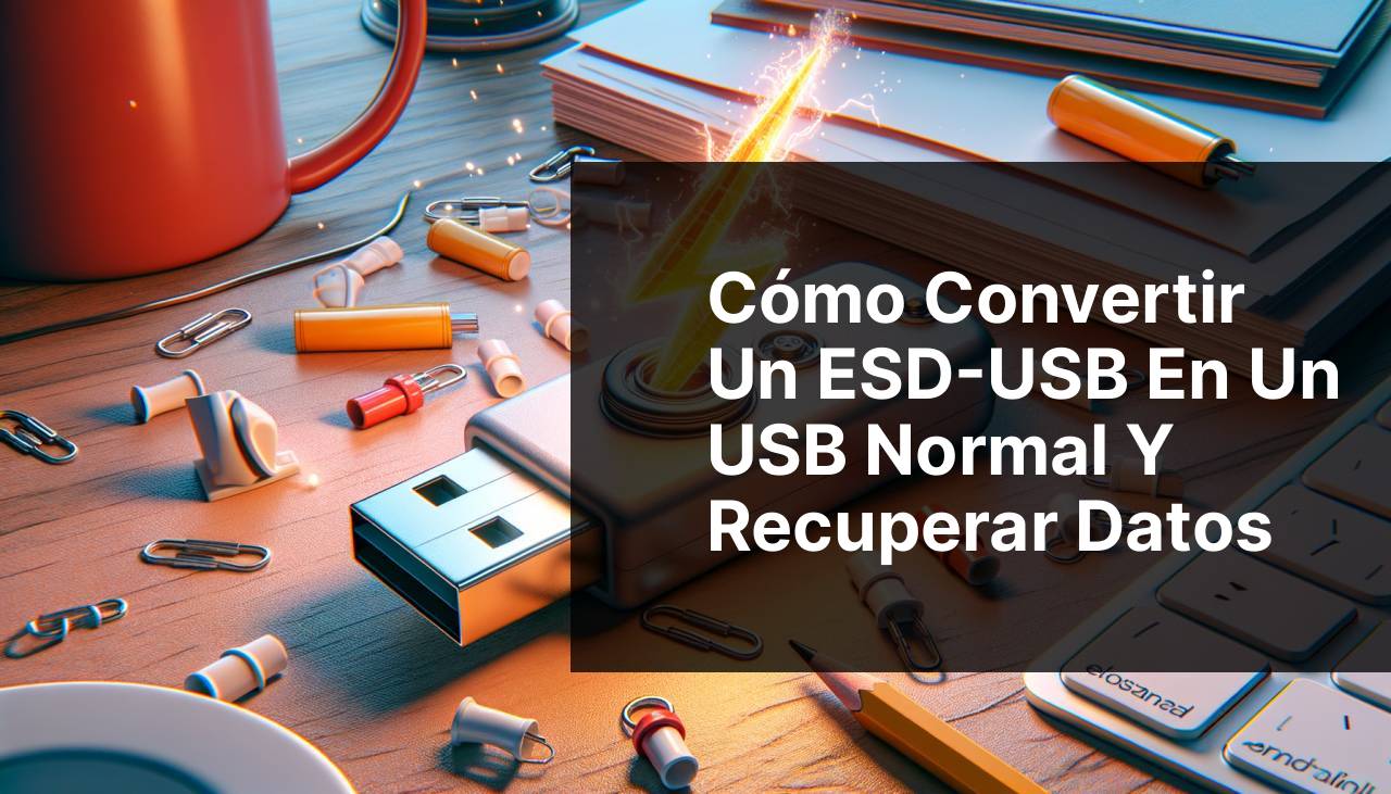 Cómo convertir una ESD-USB a USB normal y recuperar datos