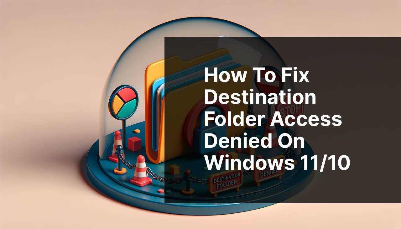 How to Fix Destination Folder Access Denied on Windows 11/10