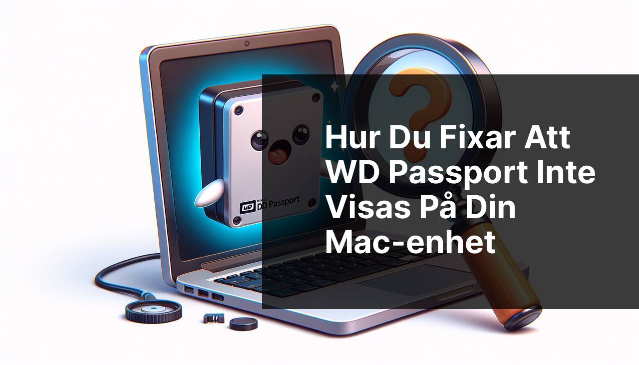 Hur man åtgärdar en WD Passport som inte visas på din Mac