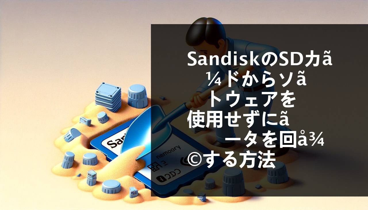 ソフトウェアあり/なしでのSandisk SDカードからのデータ復旧方法