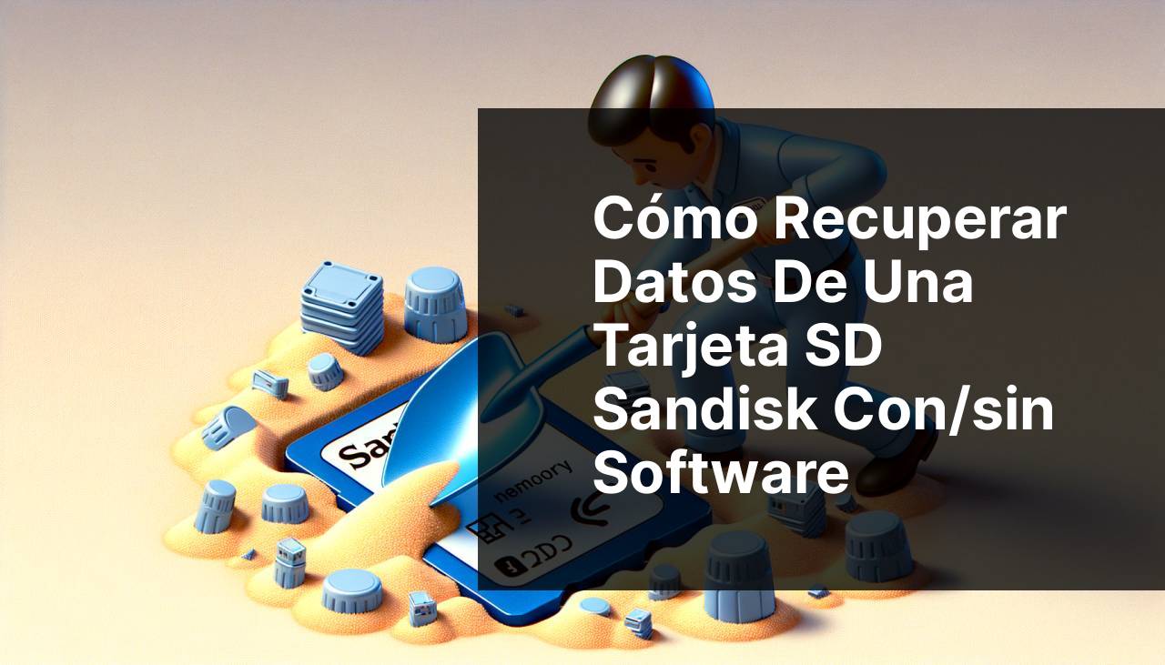 Cómo recuperar datos de una tarjeta SD de Sandisk con/sin software