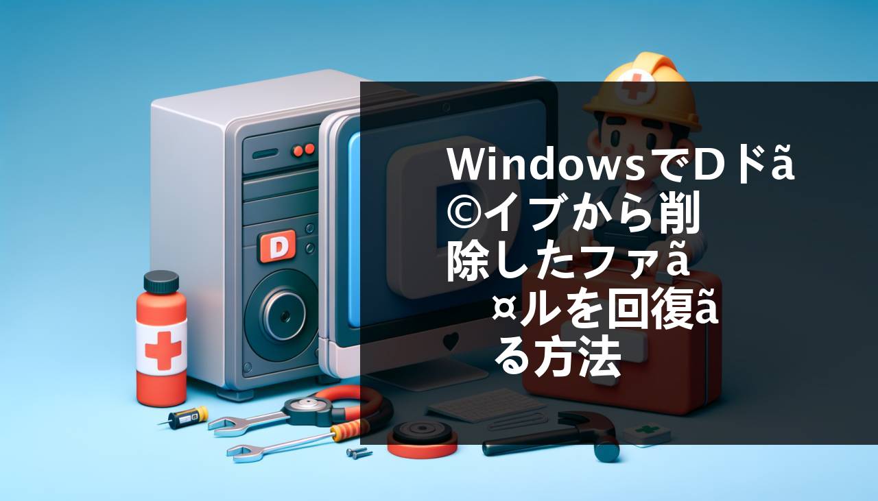 WindowsのDドライブから削除したファイルを復元する方法