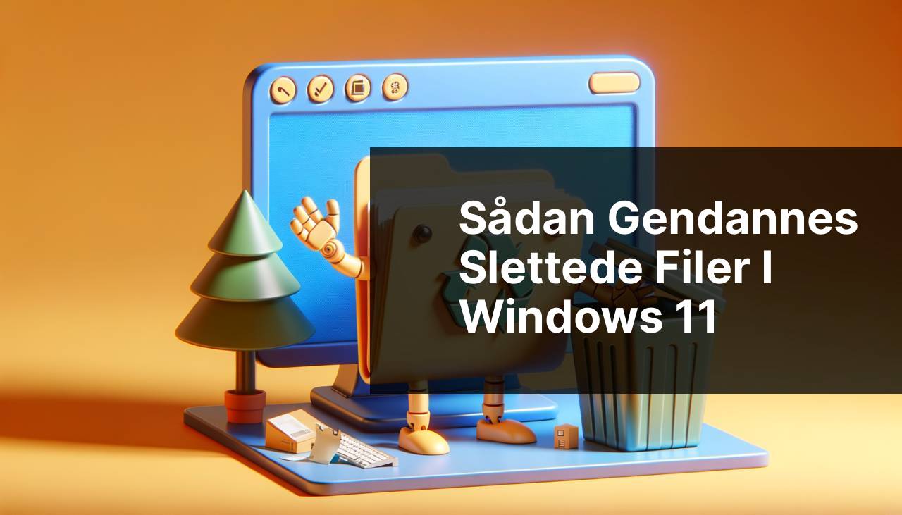 Sådan genskabes slettede filer på Windows 11