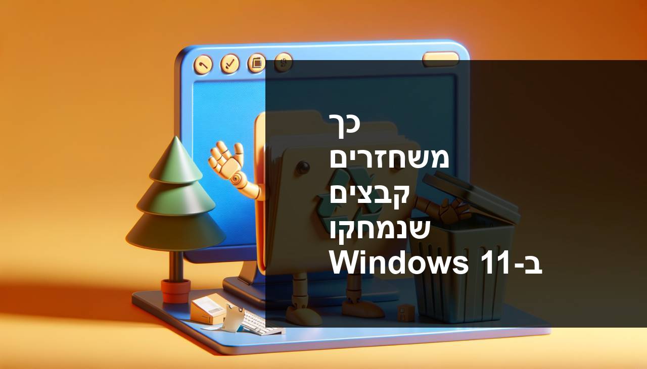 איך לשחזר קבצים שנמחקו בחלונות 11