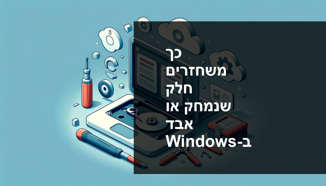 איך לשחזר מחיצה שנמחקה או אבדה במערכת ההפעלה Windows
