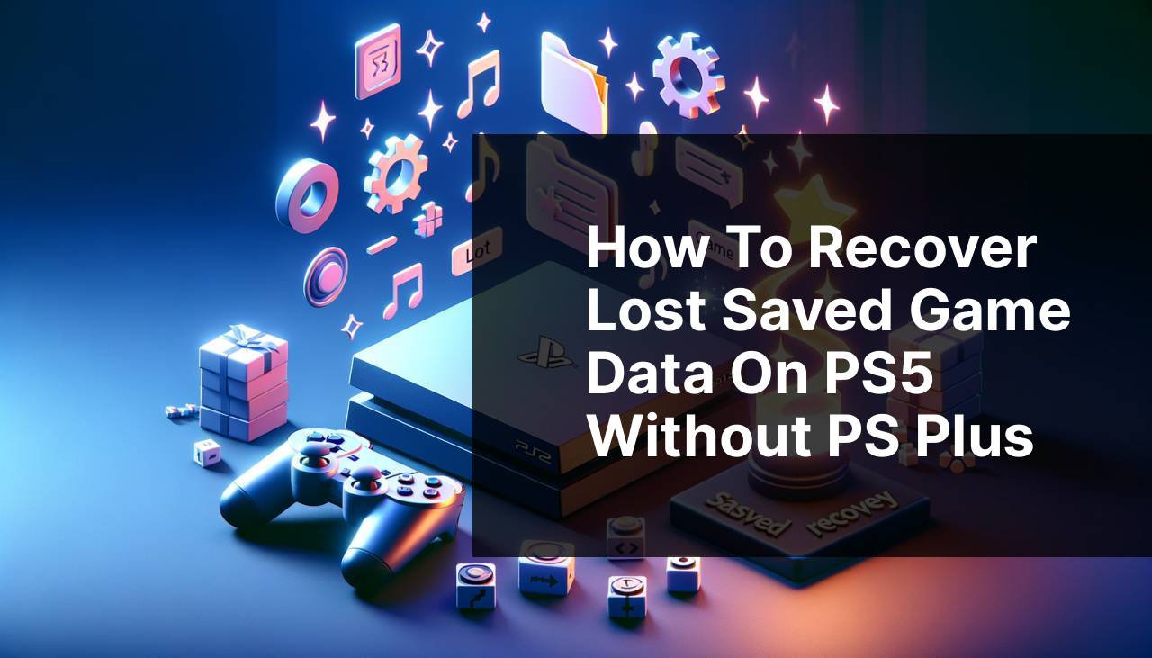 How to Recover Lost Saved Game Data on PS5 without PS Plus