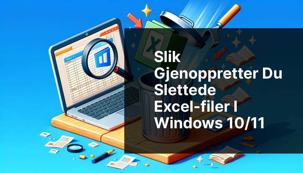 Hvordan gjenopprette en slettet Excel-fil på Windows 10/11