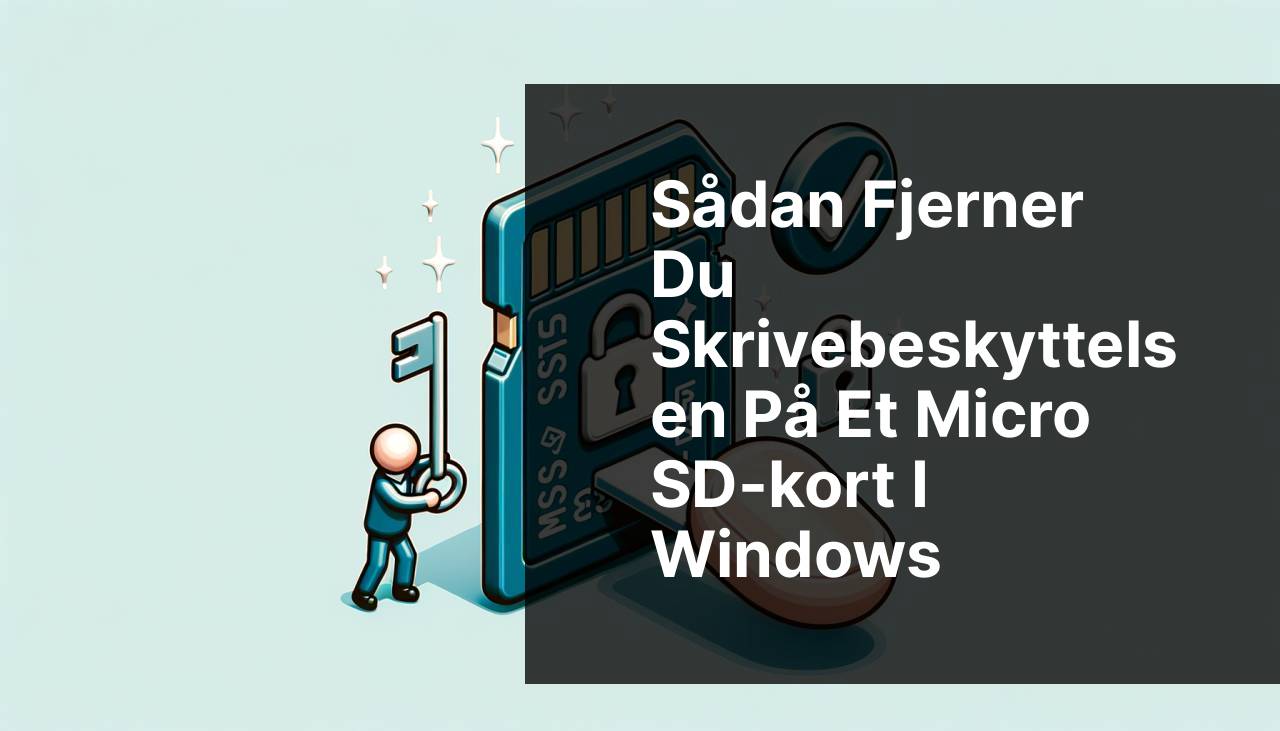 Sådan fjerner du skrivebeskyttelse fra Micro SD-kort på Windows