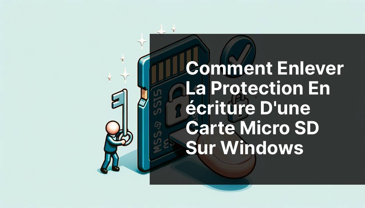 Comment retirer la protection en écriture d'une carte Micro SD sur Windows