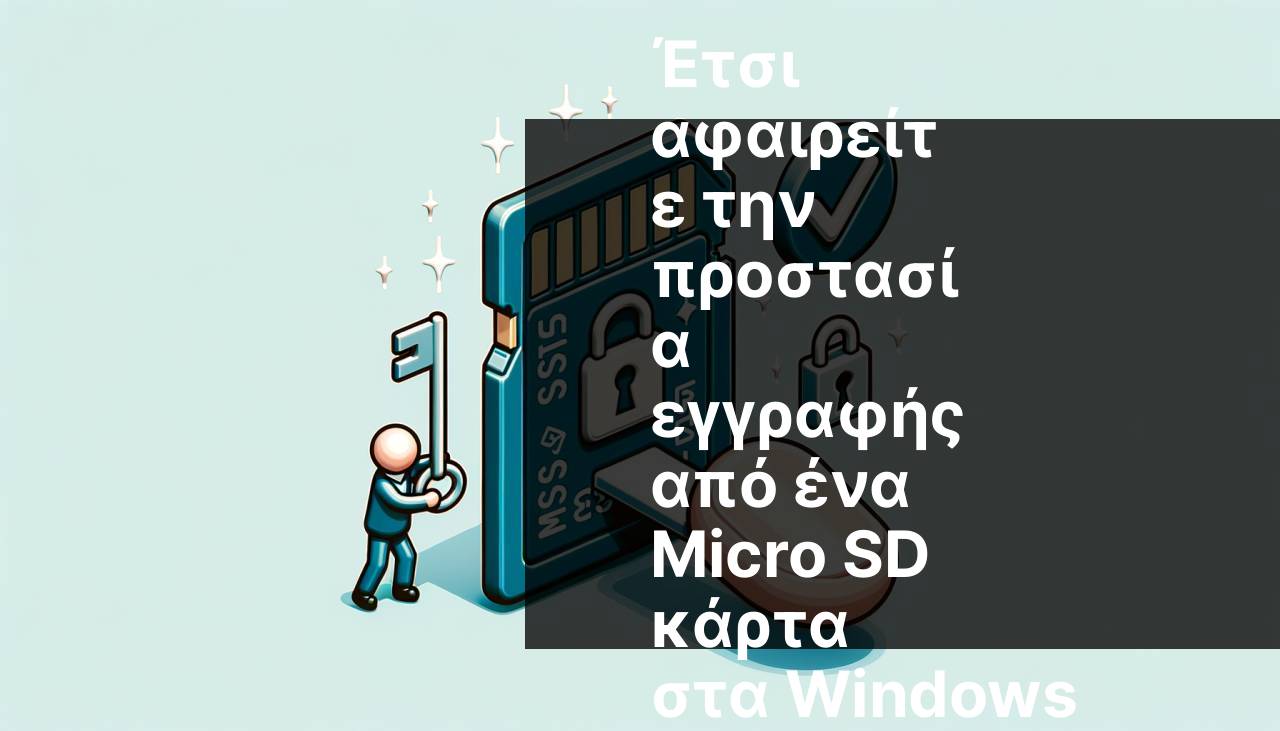 Πώς να Αφαιρέσετε την Προστασία Εγγραφής από Κάρτα Micro SD στα Windows