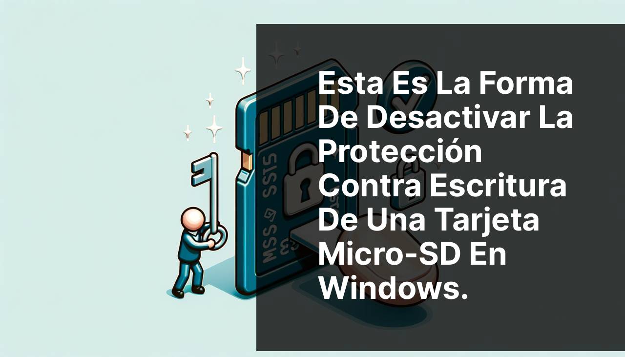 Cómo quitar la protección contra escritura en una tarjeta Micro SD en Windows