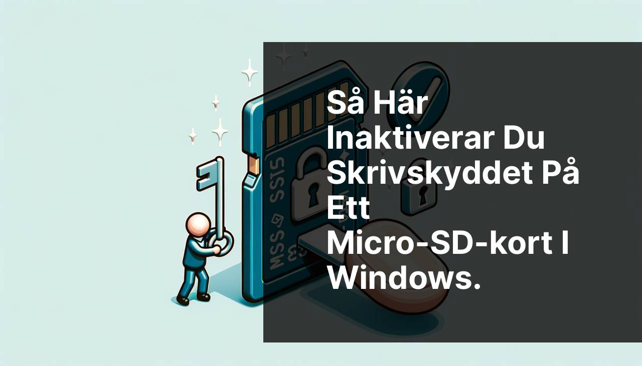 Hur man tar bort skrivskydd från micro SD-kort i Windows