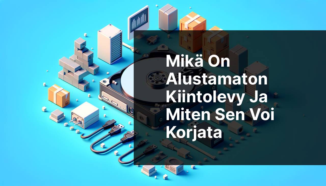 Mikä on alustamaton kiintolevy ja miten se korjataan