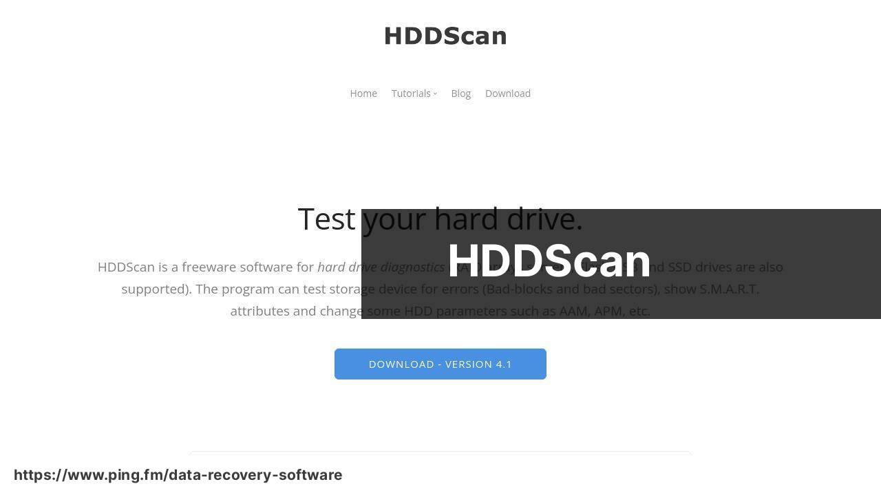 https://hddscan.com/ ruutukaappaus