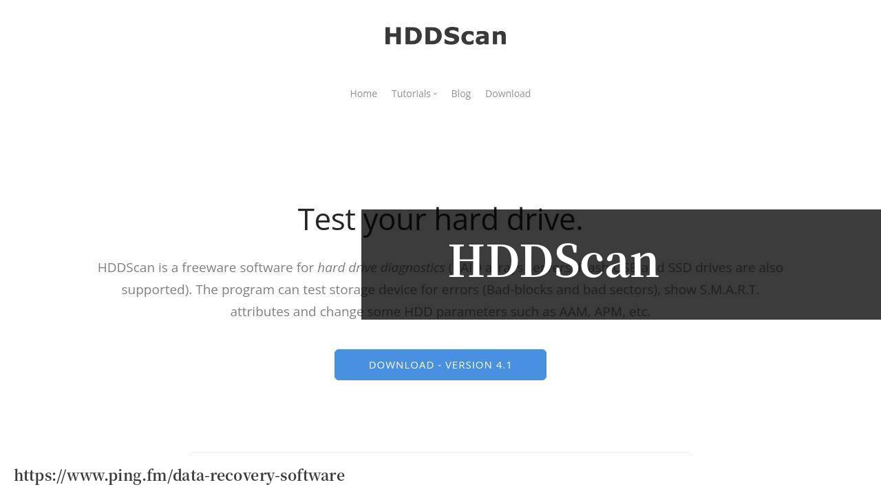 https://hddscan.com/ 스크린샷