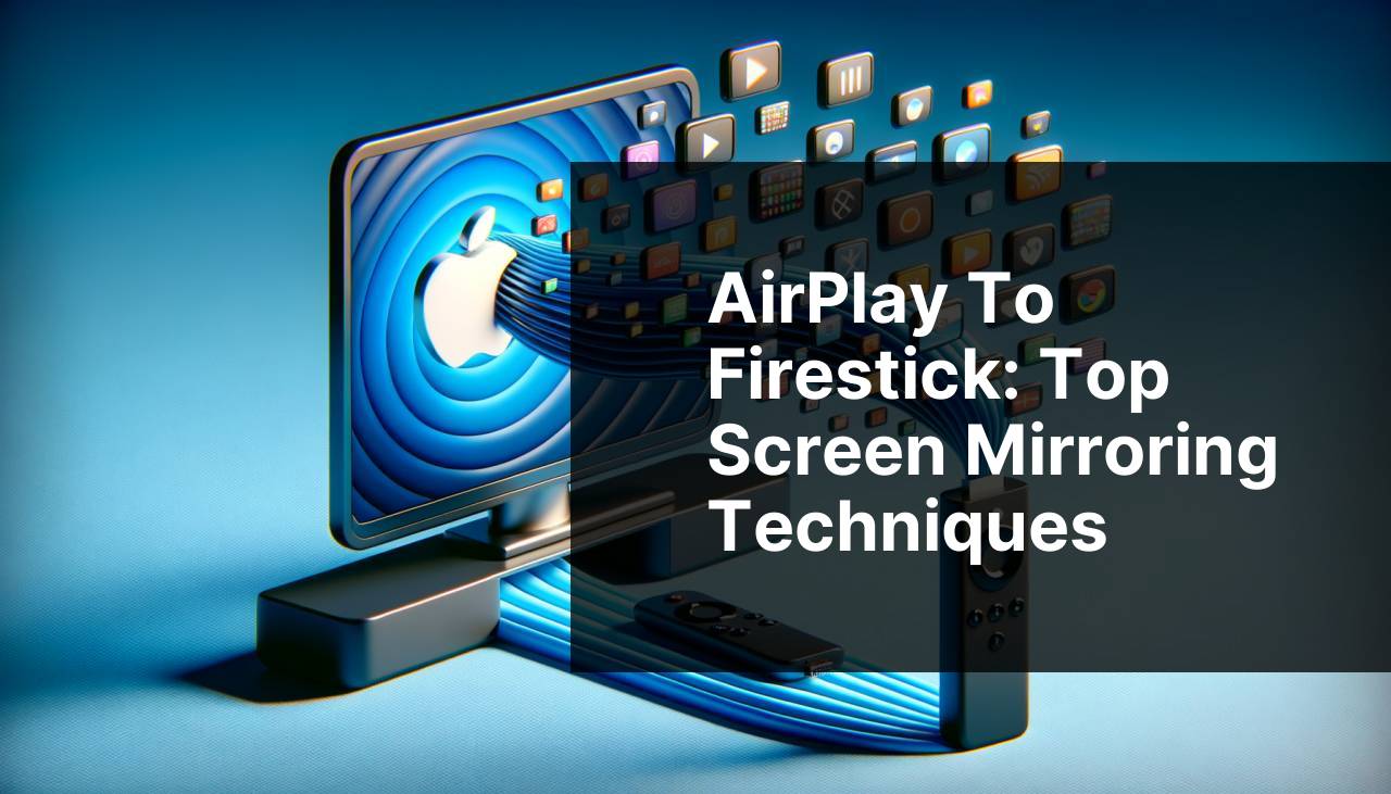 AirPlay to Firestick: Top Screen Mirroring Techniques