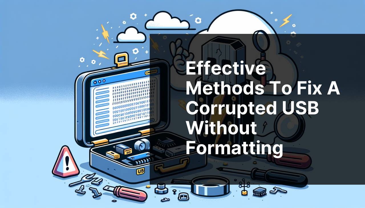 Effective Methods to Fix a Corrupted USB Without Formatting