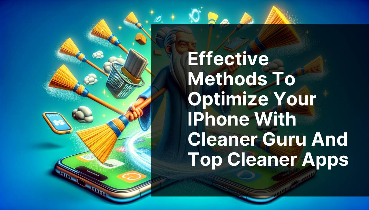 Effective Methods to Optimize Your iPhone with Cleaner Guru and Top Cleaner Apps