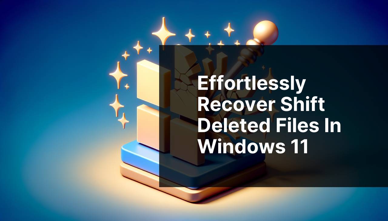 Effortlessly Recover Shift Deleted Files in Windows 11