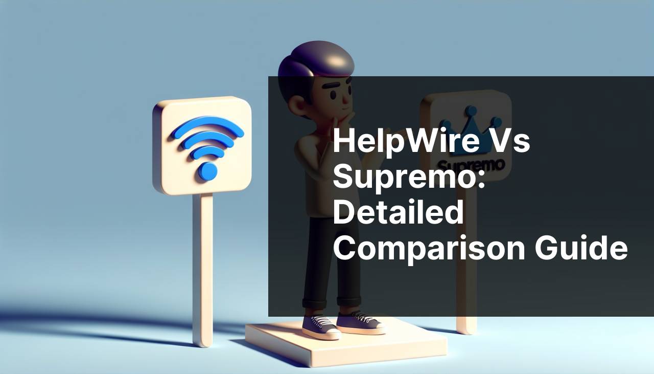 HelpWire vs Supremo: Detailed Comparison Guide