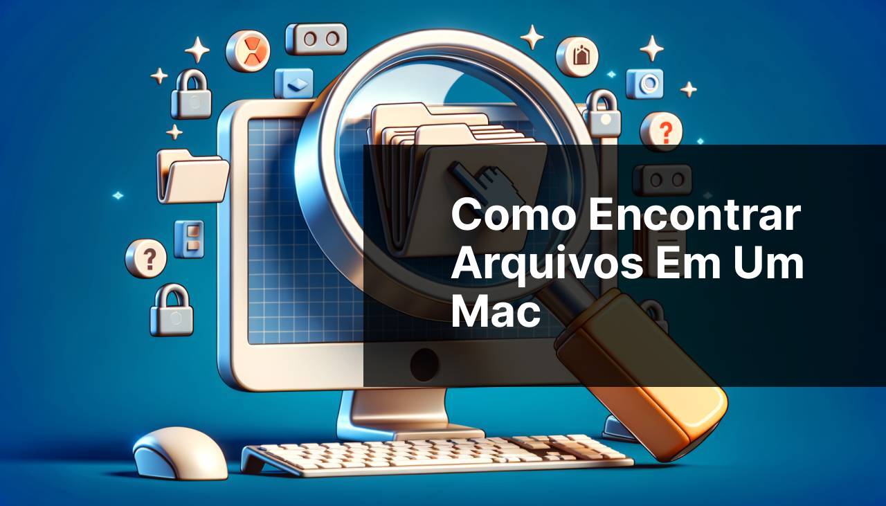 Como encontrar arquivos em um Mac