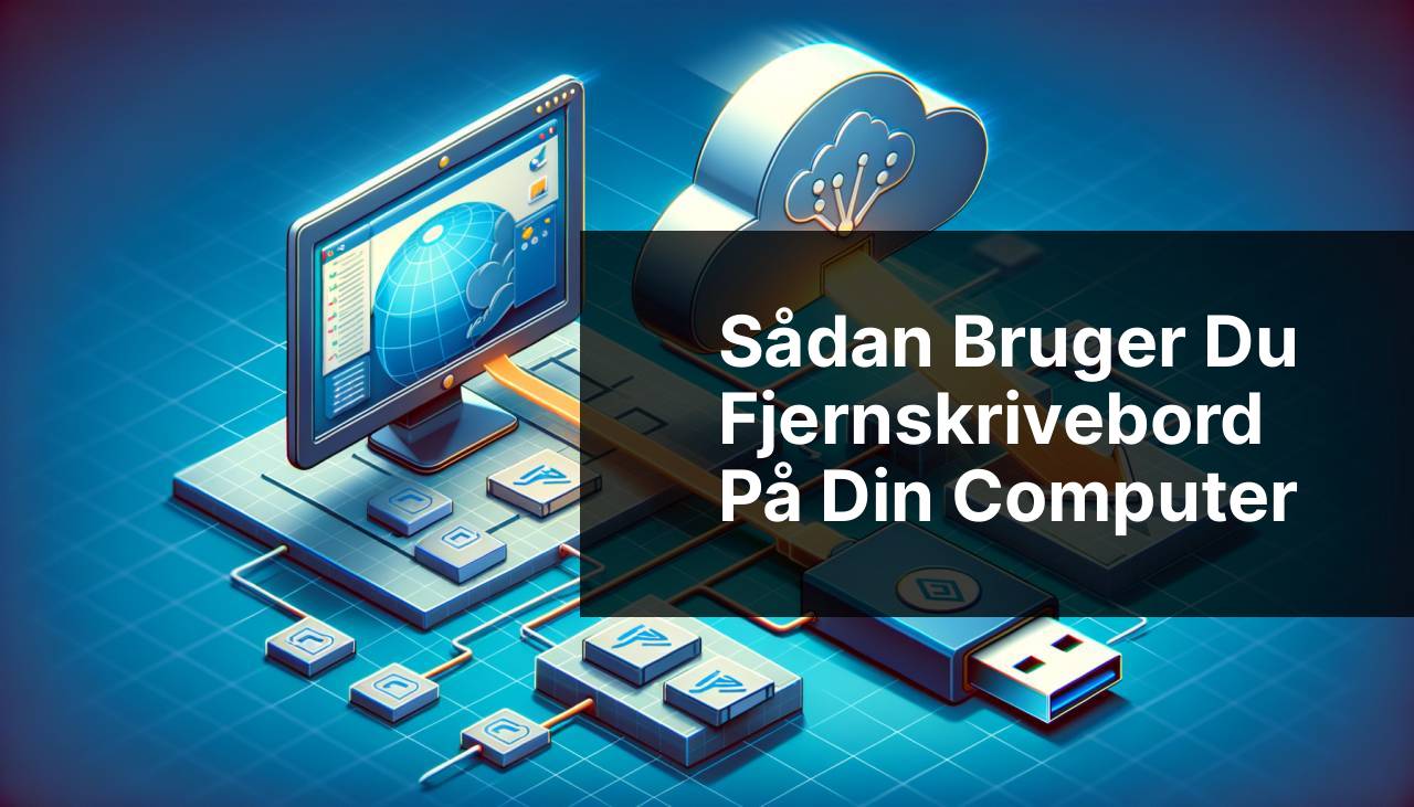 Sådan bruger du Fjernskrivebord på din PC