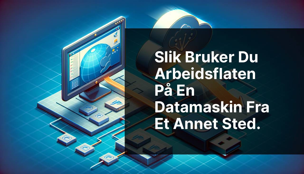 Slik bruker du Fjernskrivebord på din PC