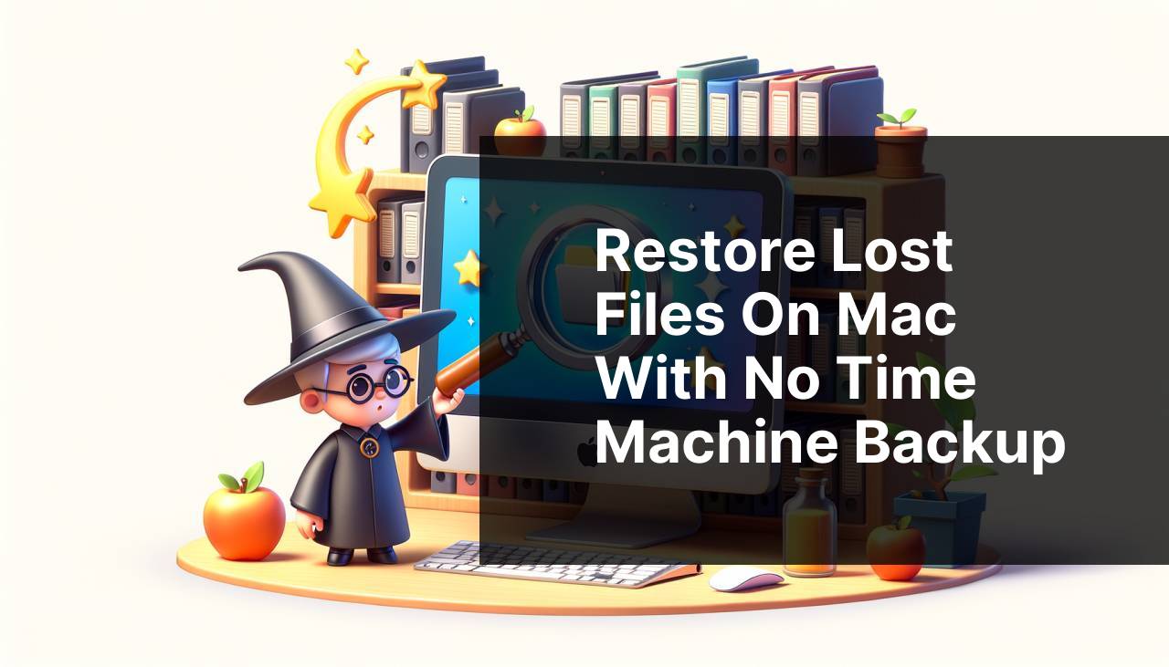 Restore Lost Files on Mac with No Time Machine Backup