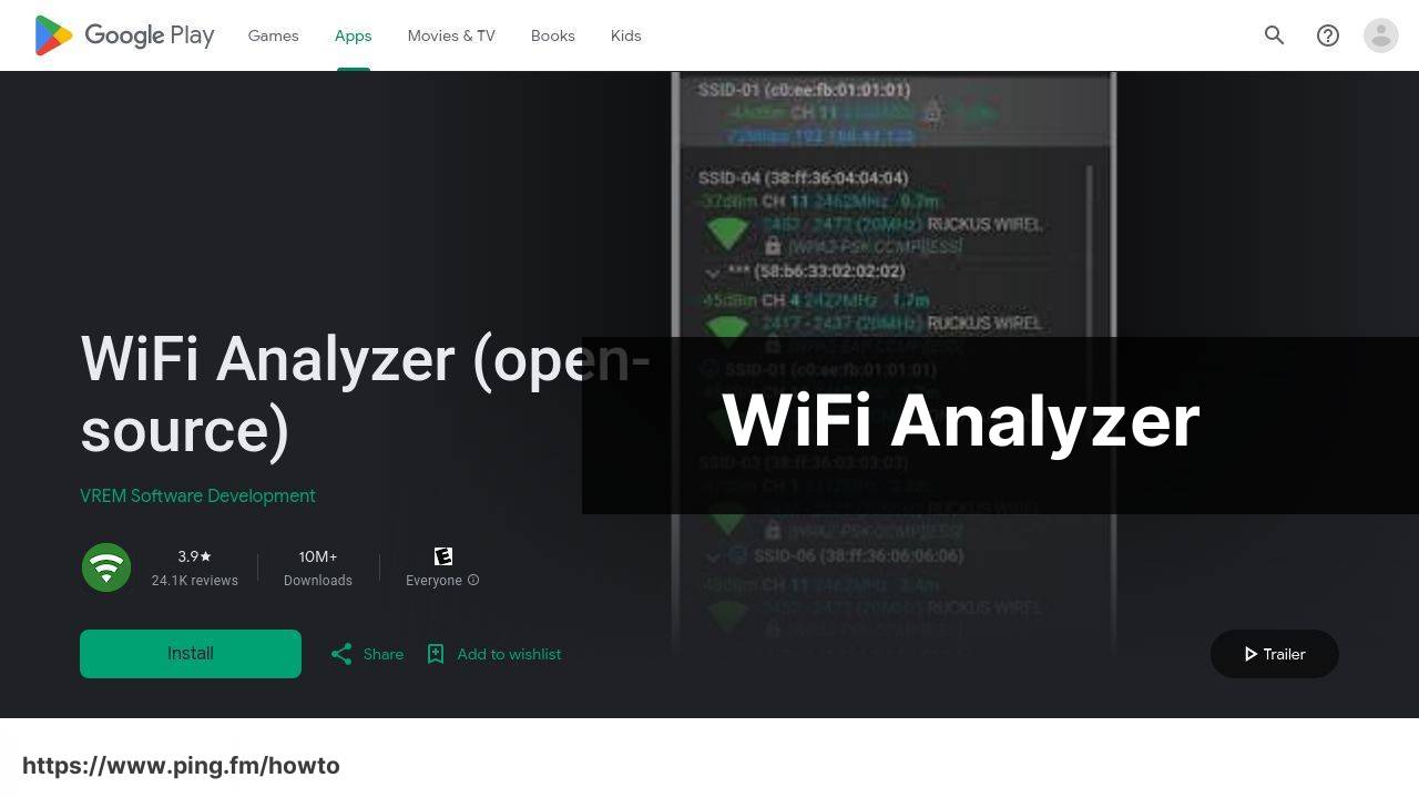 https://play.google.com/store/apps/details?id=com.vrem.wifianalyzer&hl=en_US screenshot