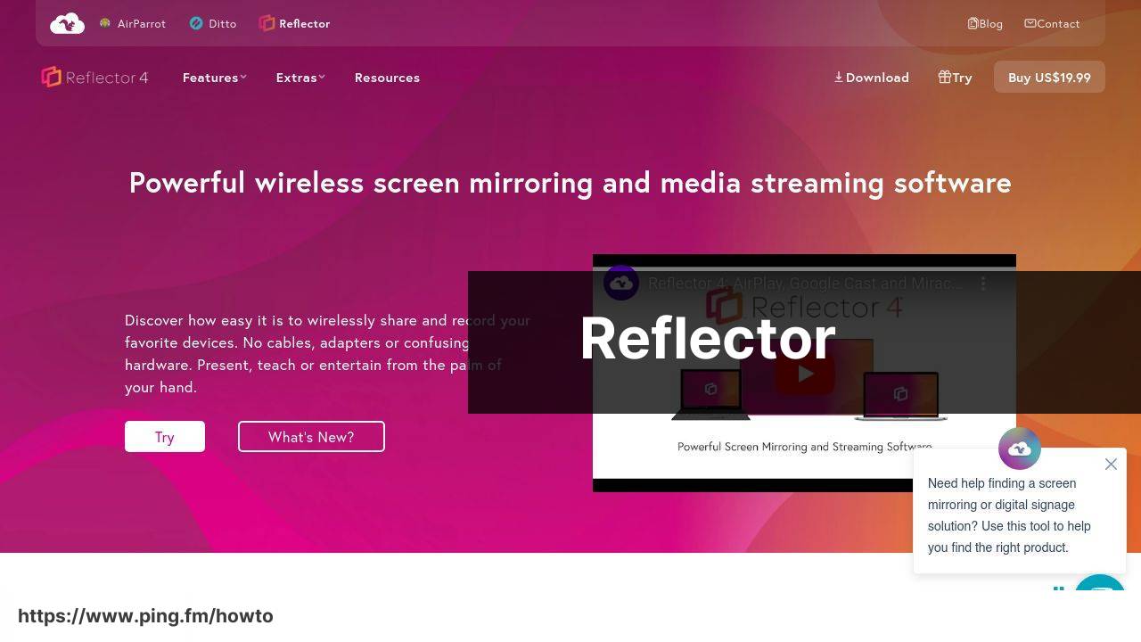 https://www.airsquirrels.com/reflector/ screenshot