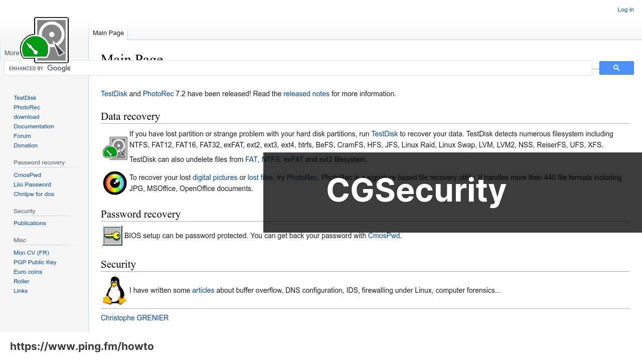 https://www.cgsecurity.org/ screenshot