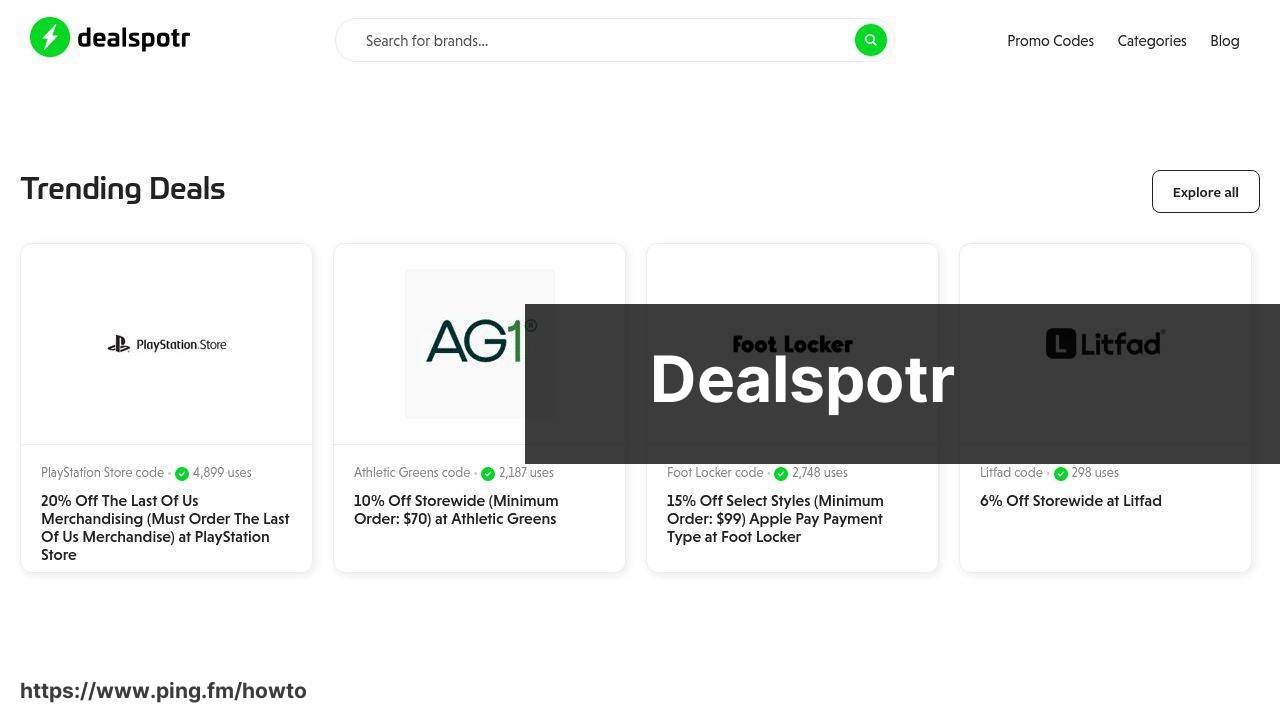 https://www.dealspotr.com screenshot