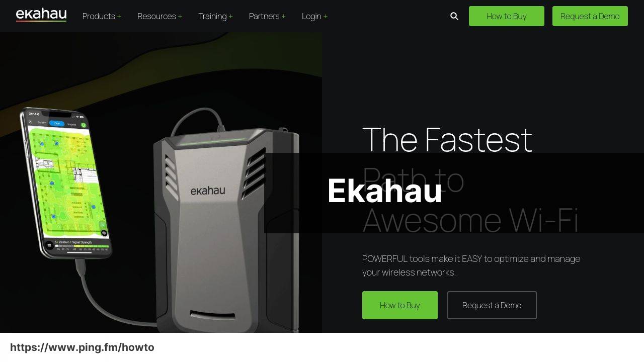 https://www.ekahau.com/ screenshot