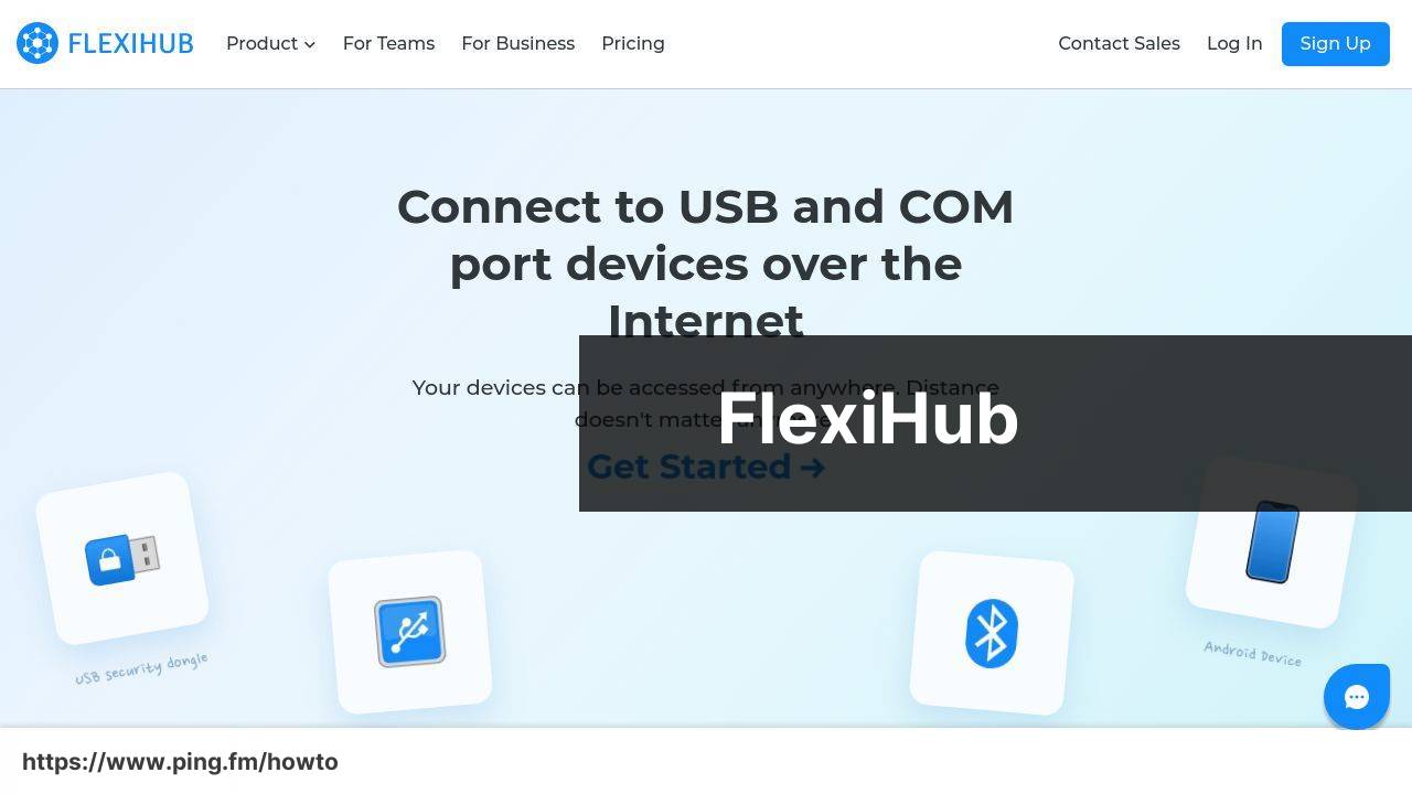 https://www.flexihub.com screenshot