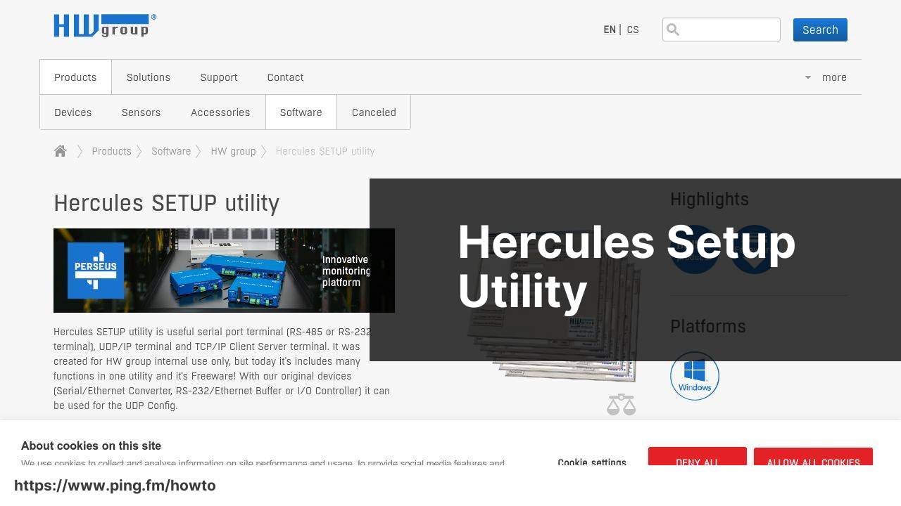 https://www.hw-group.com/software/hercules-setup-utility screenshot