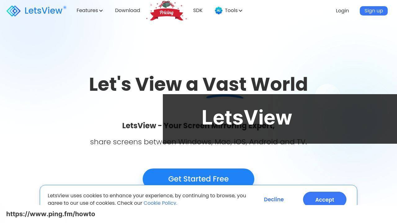 https://www.letsview.com/ screenshot