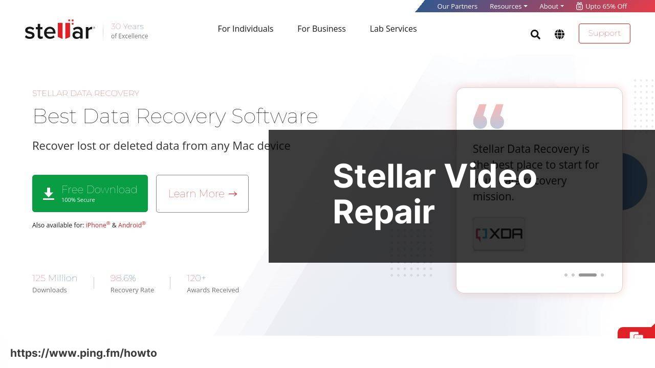 https://www.stellarinfo.com screenshot