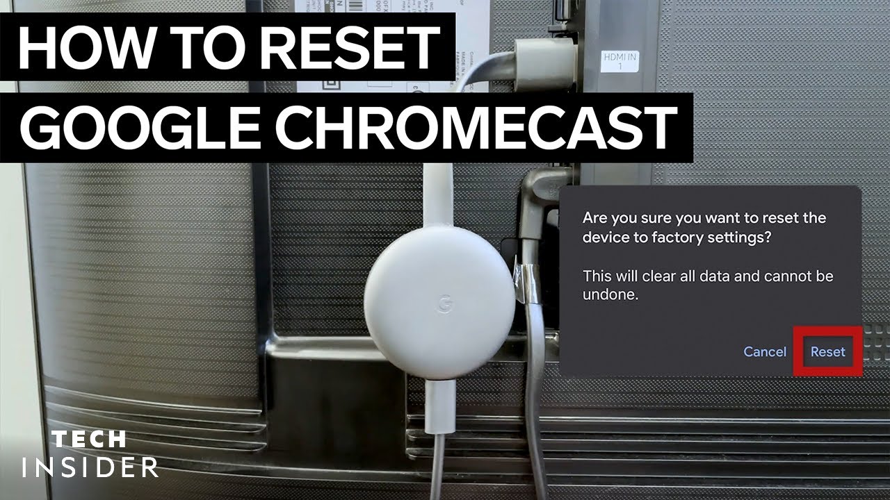 Google Chromecastをファクトリーリセット：ステップバイステップの