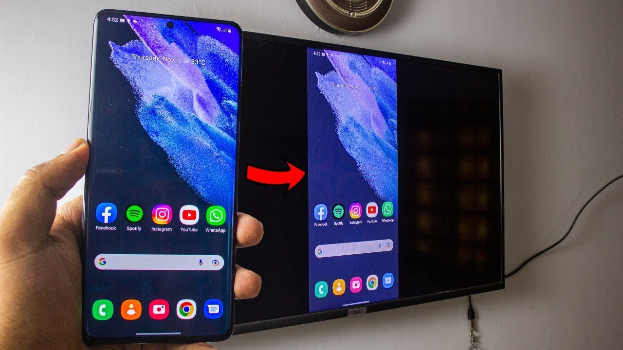 Screen Mirroring del telefono Samsung su Android/Chromecast Guida TV